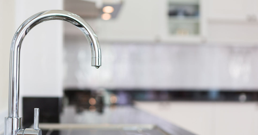 Water tap in a modern kitchen