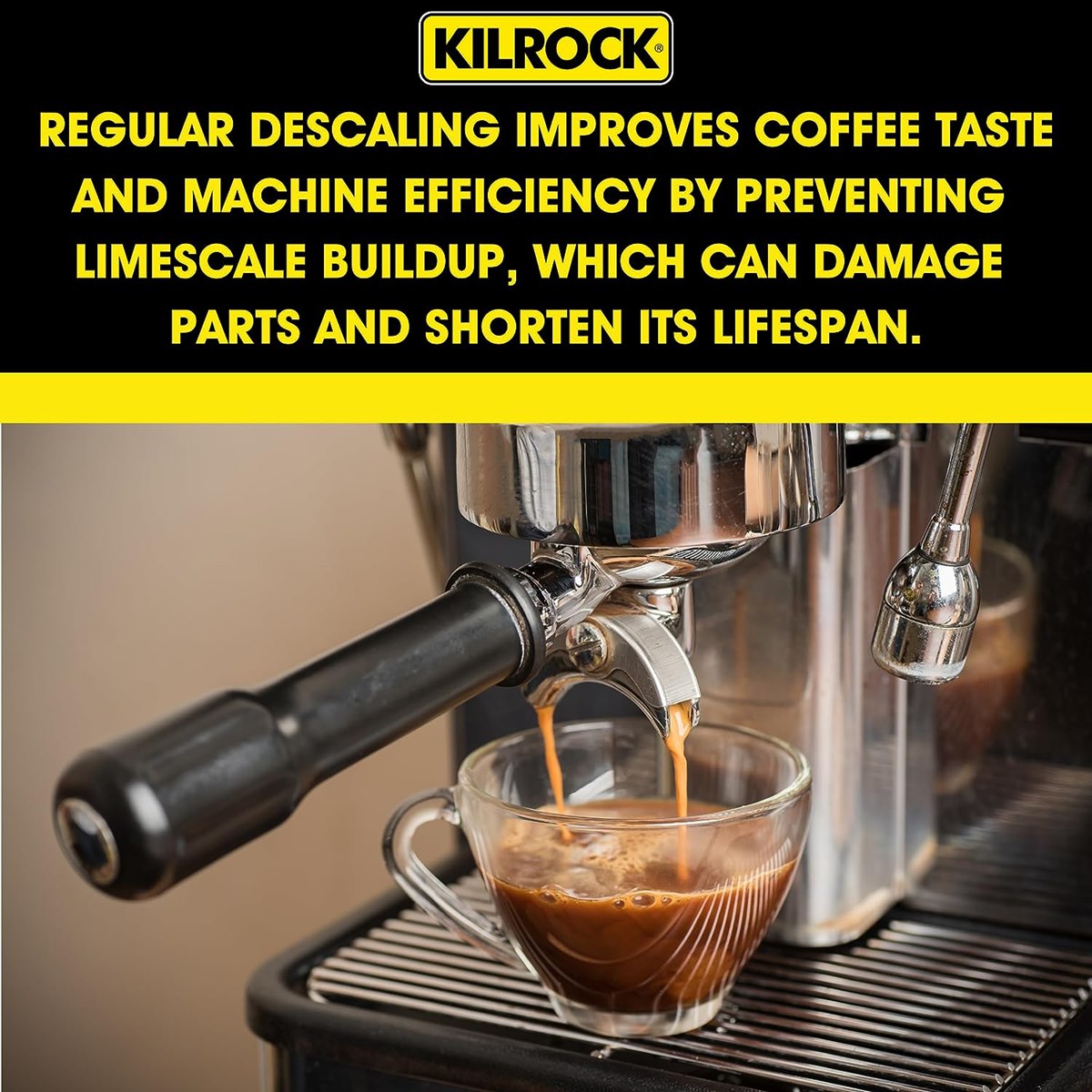 Kilrock Service Pro Coffee Machine Descaler & Cleaner 2 x 150ml