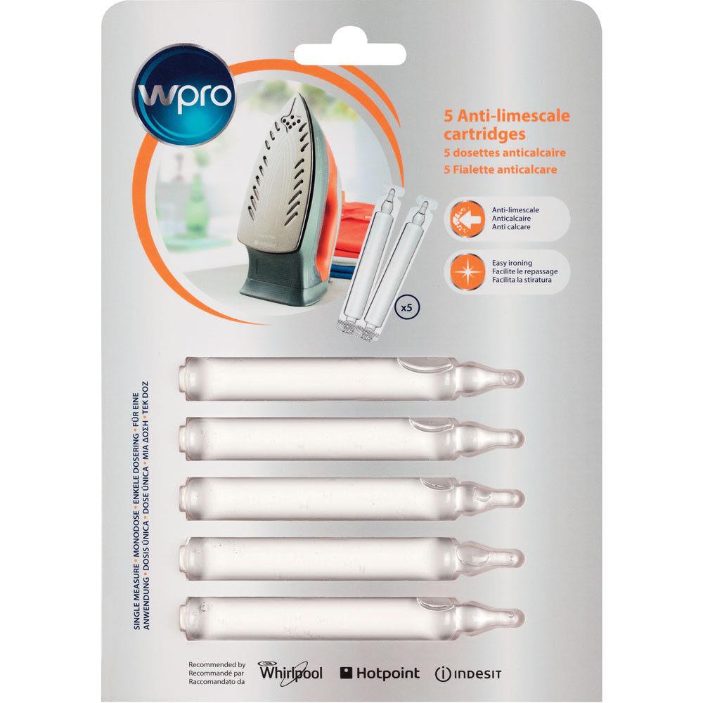 Wpro Iron Descaler Capsules Anti-Limescale Water Cartridges 484000008409 5 Pack