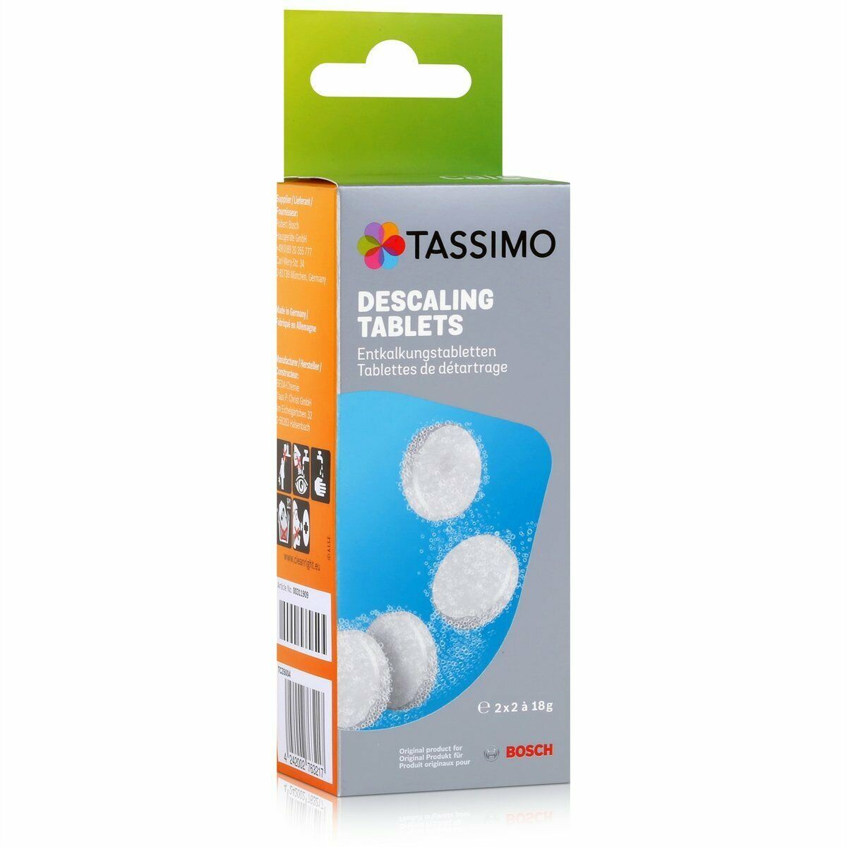 Tassimo by Bosch TCZ6004 Descaling Tablets - 4 Tablets