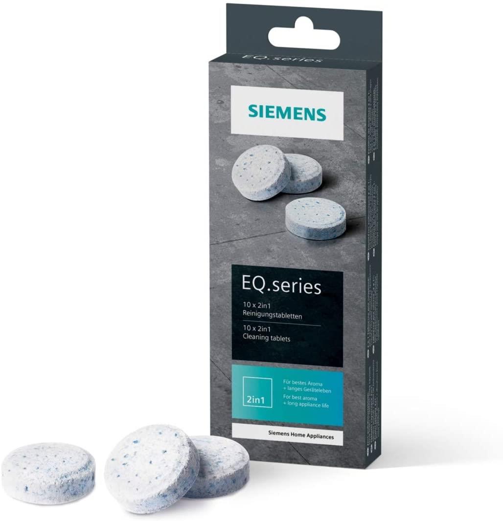 Siemens EQ. Series TZ80001A  2-in-1 Cleaning Tablets Pack of 10 for All Coffee Machines and Built-in & Fully Automatic