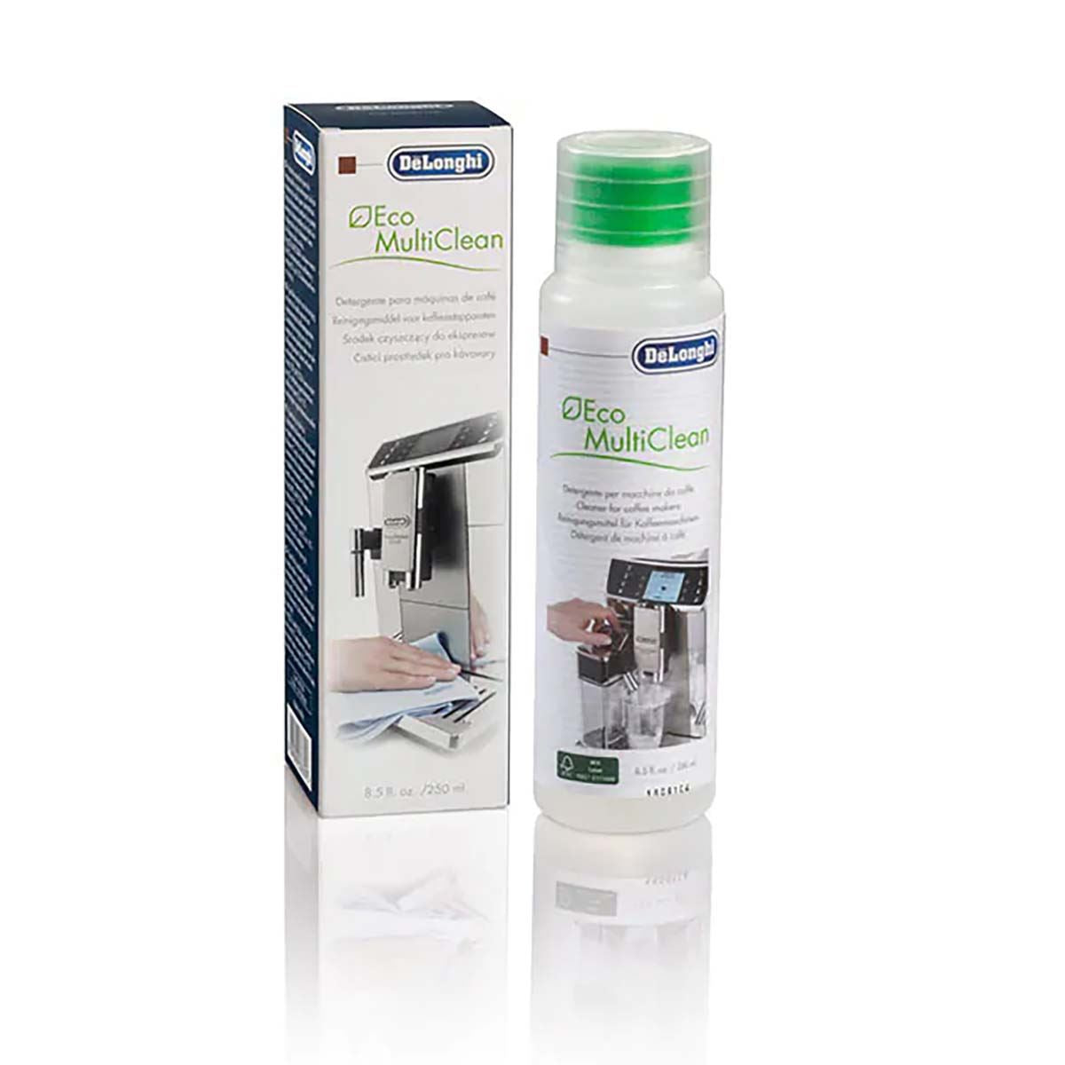 Delonghi SER3013 Eco Multi Clean Milk Fat Cleaning Liquid for Milk Frothers 250ml